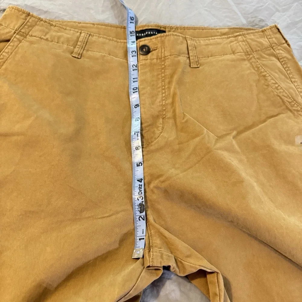 Aeropostale Pants Mens 38x32‎ Tan Relaxed Fit Flat Front Chino Normcore Stretch